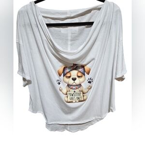 NWOT Medium oversized customized Tee no Brand associated